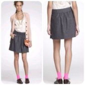 Anthropologie Gray Sequin Mini Skirt by Gryphon